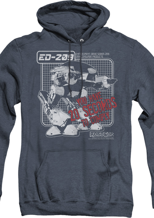 ED-209 You Have 20 Seconds To Comply Robocop Hoodie - main product image