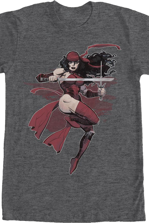 Elektra Action Pose Marvel Comics T-Shirtmain product image