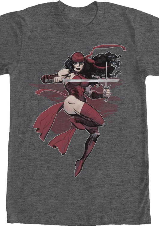 Elektra Action Pose Marvel Comics T-Shirt - main product image