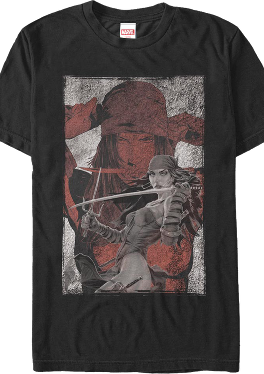 Elektra Collage Marvel Comics T-Shirt - main product image