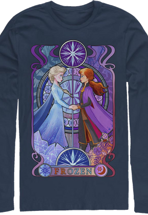 Elsa And Anna Frozen Long Sleeve Shirt