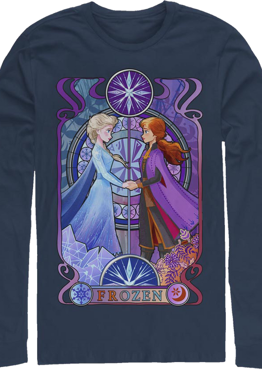 Elsa And Anna Frozen Long Sleeve Shirt - main product image