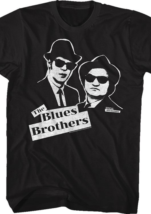 Elwood and Jake Sketch Blues Brothers T-Shirt - main product image