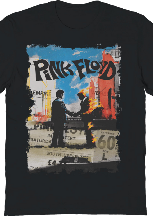 Empire Pool Concert Ticket Pink Floyd T-Shirt - main product image