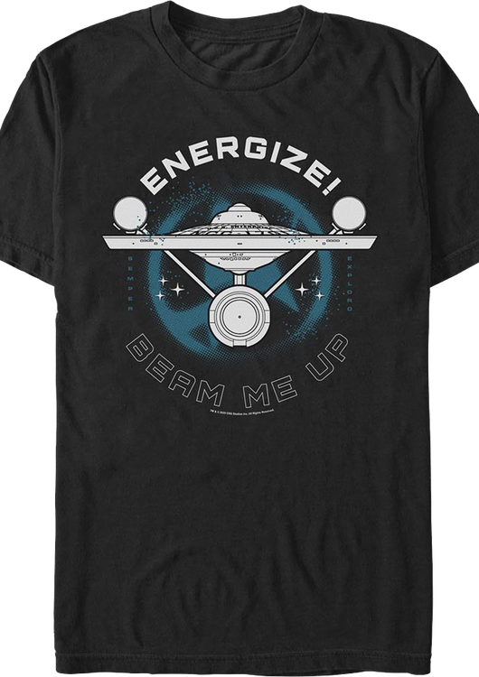 Energize Beam Me Up Star Trek T-Shirt - main product image
