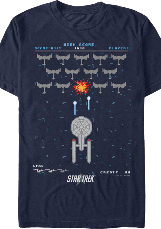 Enterprise Invaders Star Trek T-Shirt - main product image