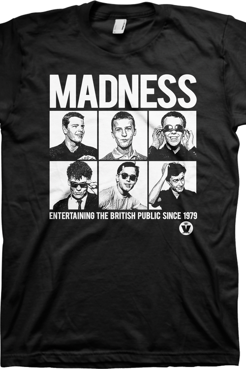 Entertaining The British Public Since 1979 Madness T-Shirtmain product image