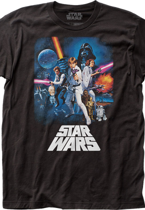 Episode IV A New Hope Poster Star Wars T-Shirt