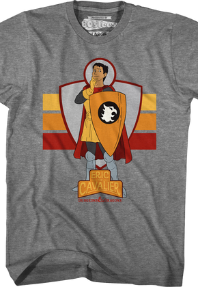 Eric The Cavalier Retro Stripes Dungeons & Dragons T-Shirt