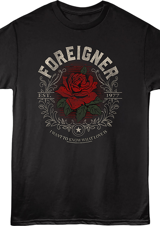 Est. 1977 I Want To Know What Love Is Foreigner T-Shirt - main product image