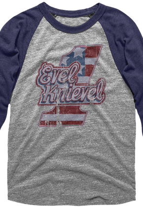 Evel Knievel Raglan Baseball Shirt