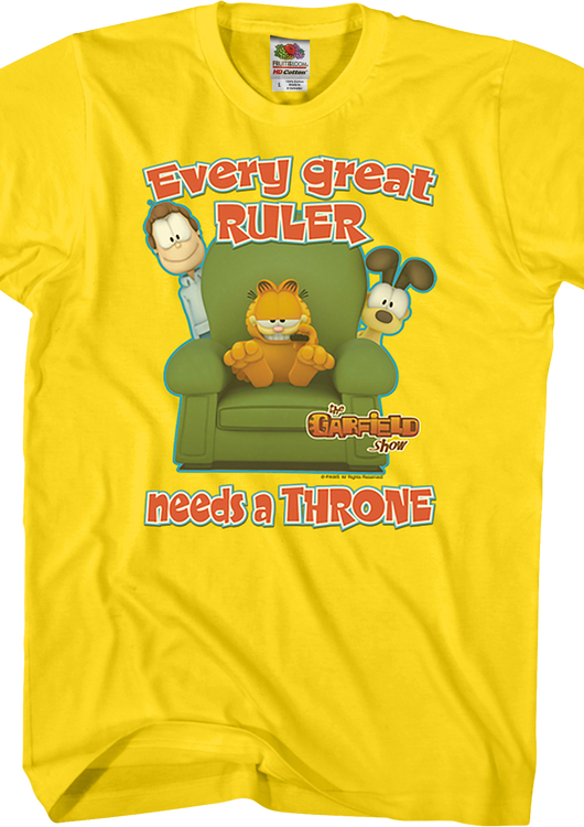 Every Great Ruler Garfield T-Shirt - main product image