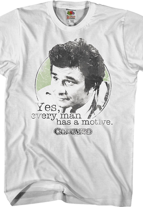 Every Man Has A Motive Columbo T-Shirt