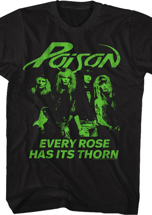 Every Rose Has Its Thorn Poison T-Shirt - main product image