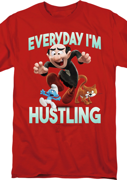 Everyday I'm Hustling Smurfs T-Shirt - main product image