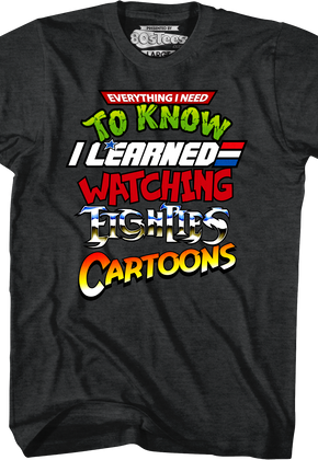 Everything I Need To Know Eighties Cartoons Shirt