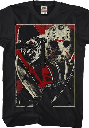 Evil Battles Evil Freddy vs. Jason T-Shirt