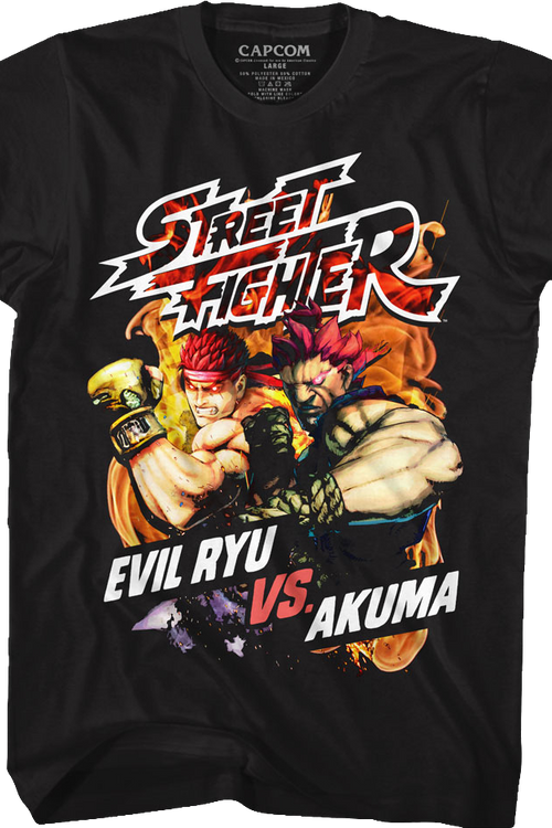 Evil Ryu vs Akuma Street Fighter T-Shirtmain product image
