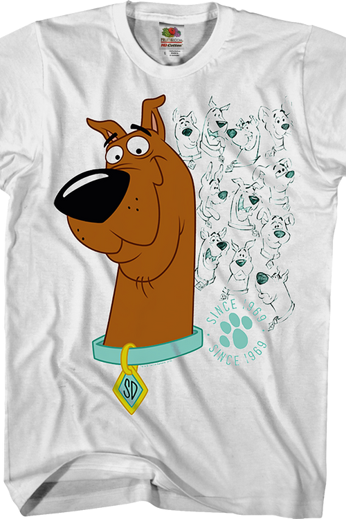 Evolution Of Scooby-Doo T-Shirt - Main Image