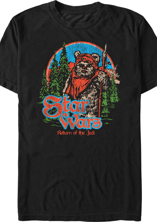 Ewok Endor Pose Return Of The Jedi Star Wars T-Shirt - main product image