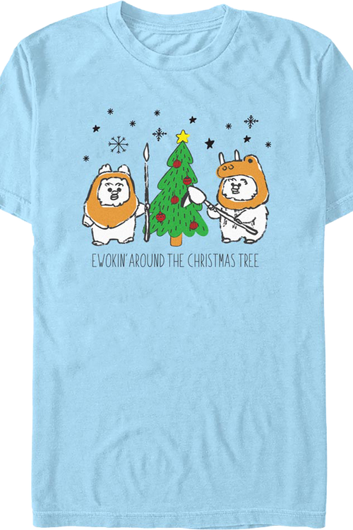 Ewokin' Around The Christmas Tree Star Wars T-Shirt - main product image