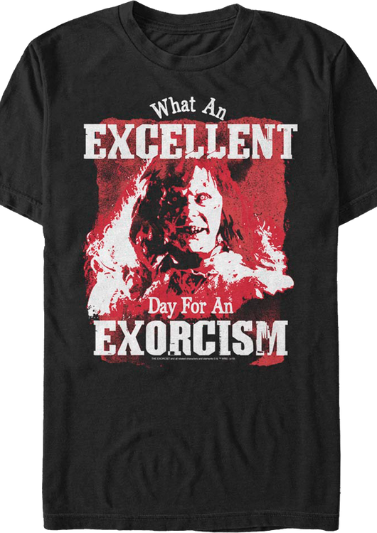 Excellent Day For An Exorcism Exorcist T-Shirt - main product image