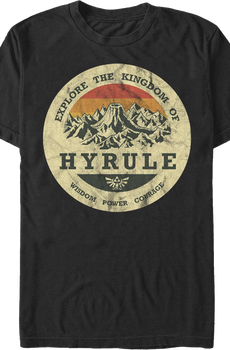 Explore the Kingdom of Hyrule Legend of Zelda T-Shirt