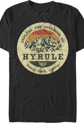 Explore the Kingdom of Hyrule Legend of Zelda T-Shirt