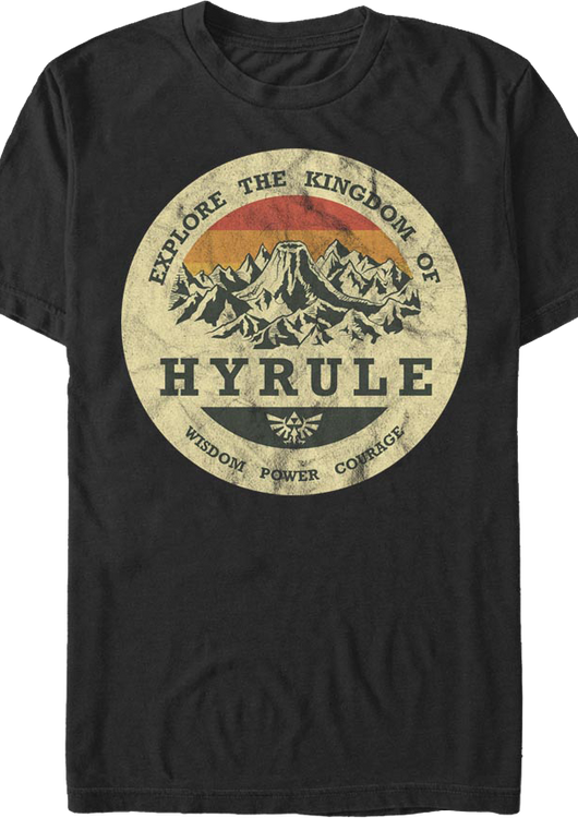 Explore the Kingdom of Hyrule Legend of Zelda T-Shirt - main product image