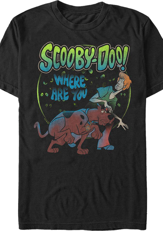 Eyes Watching Shaggy And Scooby-Doo T-Shirt - main product image