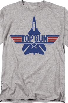 F-14 Tomcat Silhouette & Logo Top Gun T-Shirt