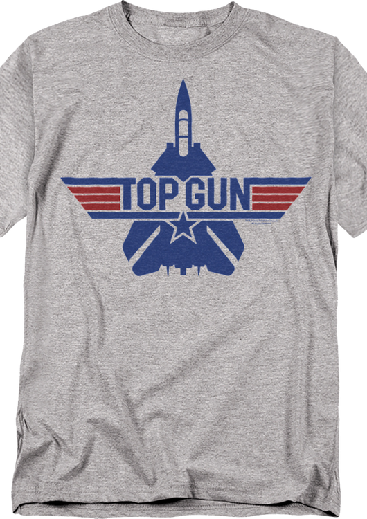 F-14 Tomcat Silhouette & Logo Top Gun T-Shirt - main product image