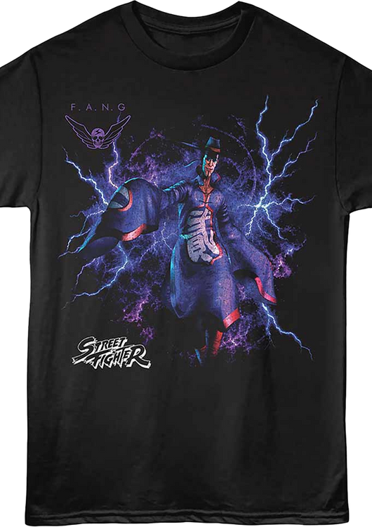 Lightning Bolts F.A.N.G Street Fighter T-Shirt - main product image