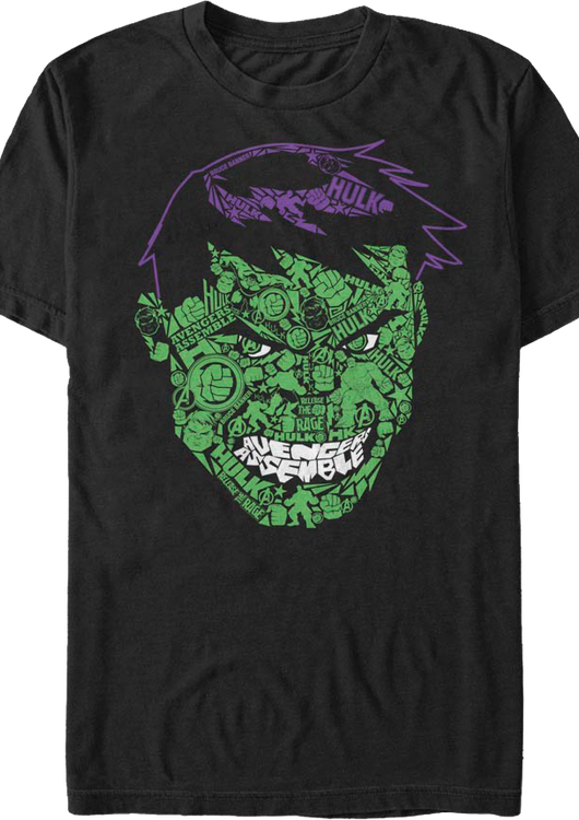 Face Icons Incredible Hulk T-Shirt - main product image