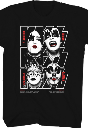 Faces & Names KISS T-Shirt