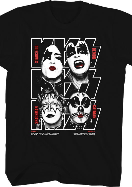 Faces & Names KISS T-Shirt - main product image