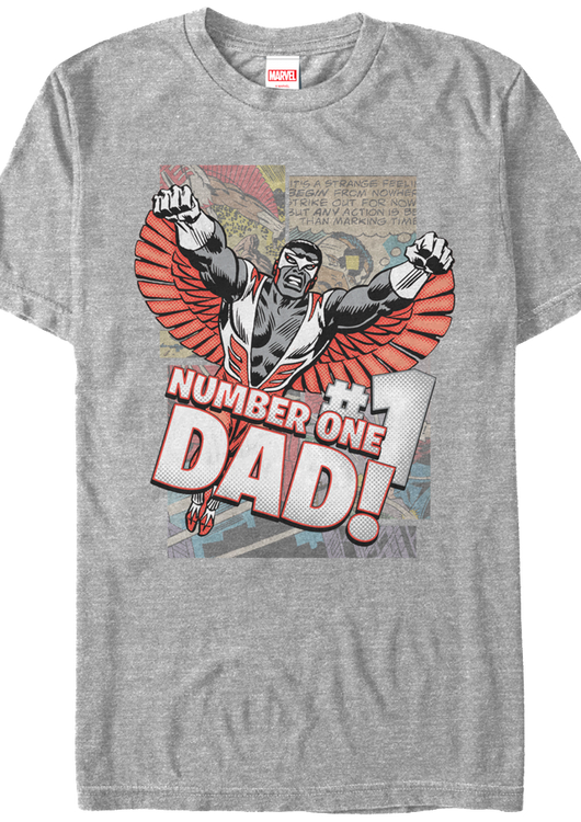 Falcon Number One Dad Marvel Comics T-Shirt - main product image