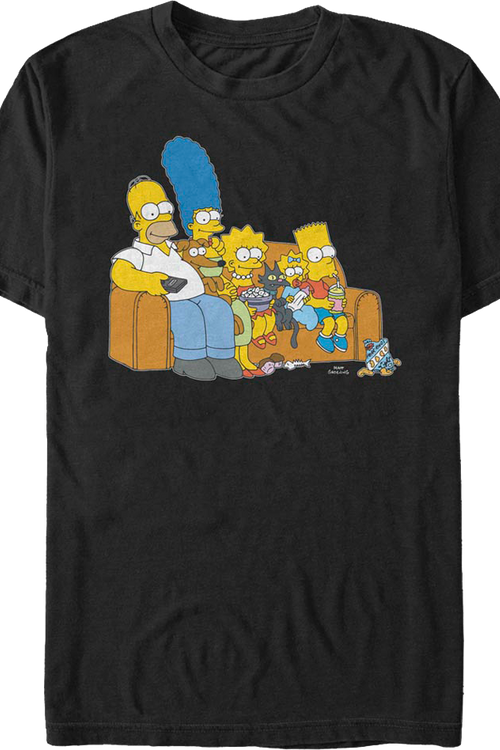 Family Couch The Simpsons T-Shirtmain product image