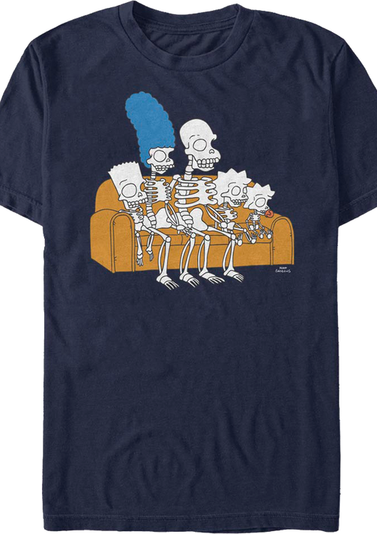Family Skeletons The Simpsons T-Shirt - main product image