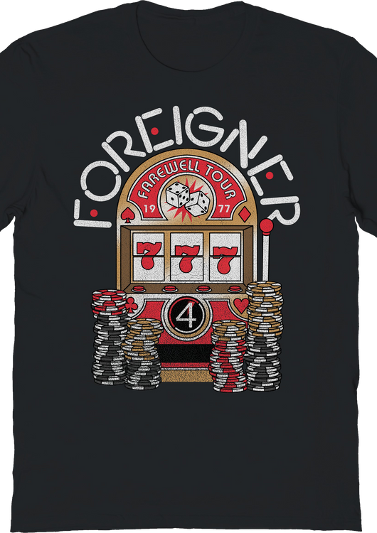 Farewell Tour Slot Machine Foreigner T-Shirt - main product image