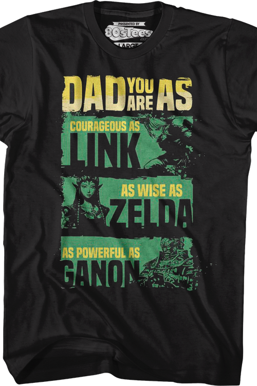 Father's Day Legend of Zelda Nintendo T-Shirtmain product image
