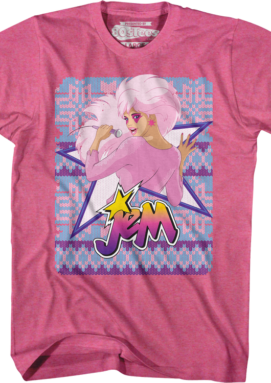 Faux Knit Jem Christmas T-Shirt - main product image