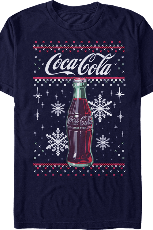 Faux Ugly Christmas Sweater Coca-Cola T-Shirtmain product image