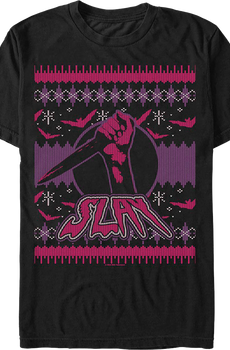 Faux Ugly Christmas Sweater Design Buffy The Vampire Slayer T-Shirt