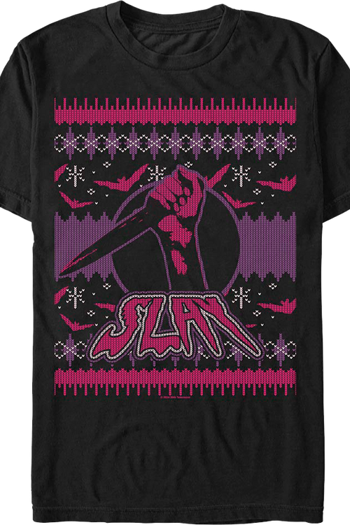 Faux Ugly Christmas Sweater Design Buffy The Vampire Slayer T-Shirtmain product image