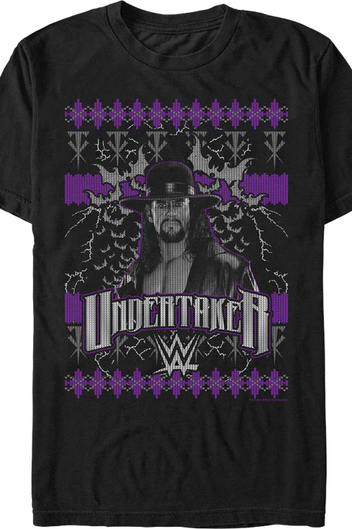 Faux Ugly Christmas Sweater Undertaker T-Shirtmain product image