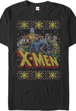 Faux Ugly Christmas Sweater X-Men T-Shirt