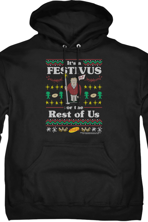 Faux Ugly Festivus Sweater Seinfeld Hoodie - main product image