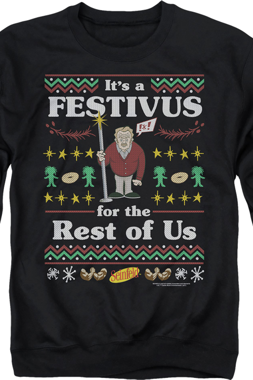 Faux Ugly Festivus Sweater Seinfeld Sweatshirt - main product image