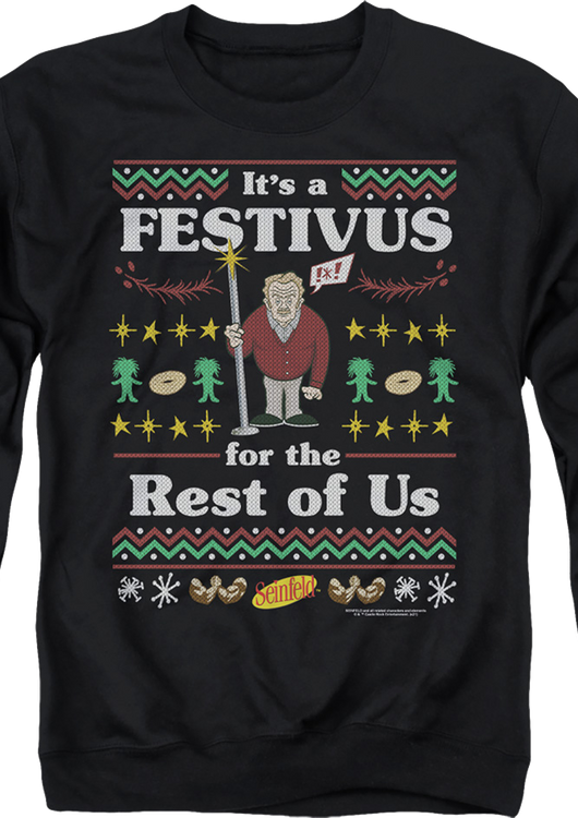 Faux Ugly Festivus Sweater Seinfeld Sweatshirt - main product image